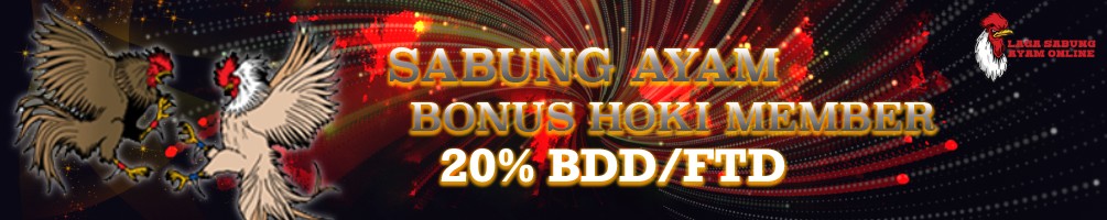 Bonus Hoki 20% BDD/FTD Beruntun Sabung Ayam Online